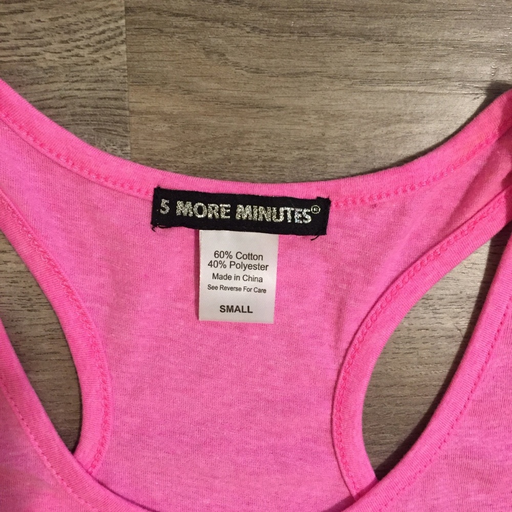 Graphic Tank Racer Back Pink Paris Small - Picture 3 of 4